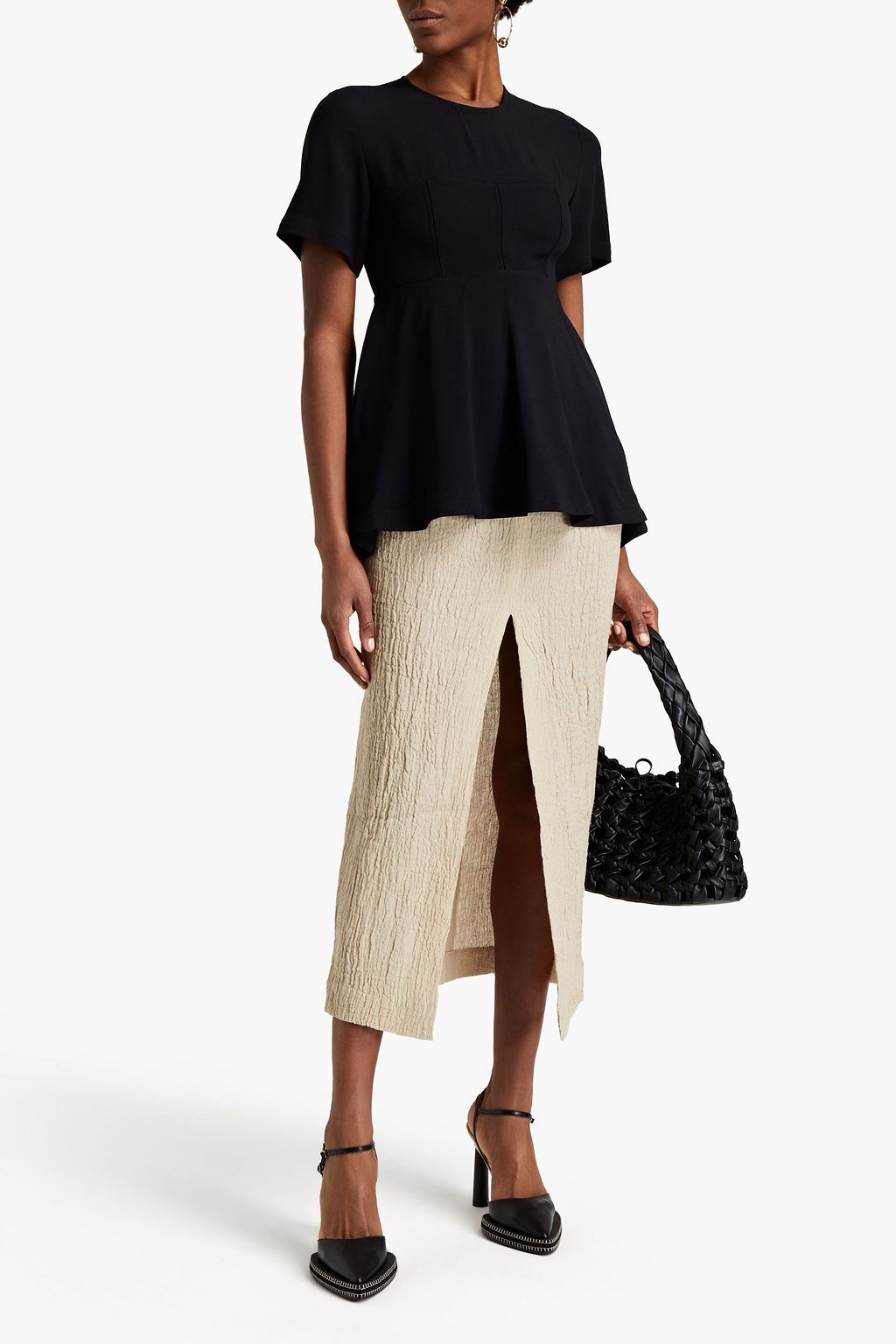 PROENZA SCHOULER Crepe peplum top