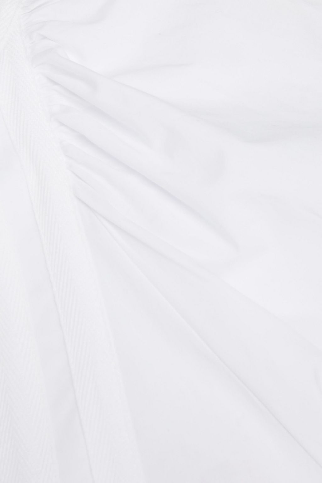 TORY BURCH Gathered cotton-poplin tunic