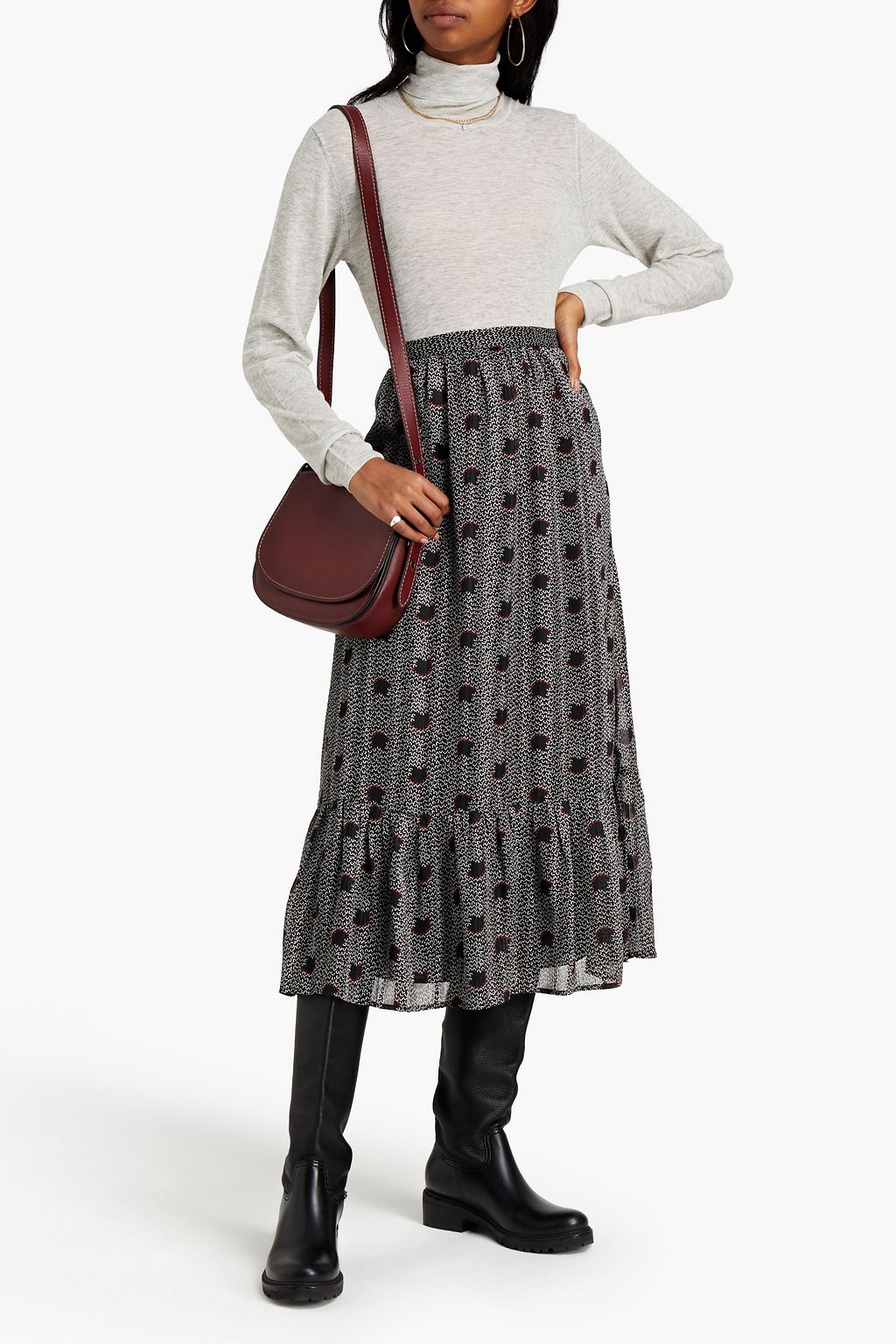 BA&SH Secret mélange wool turtleneck sweater
