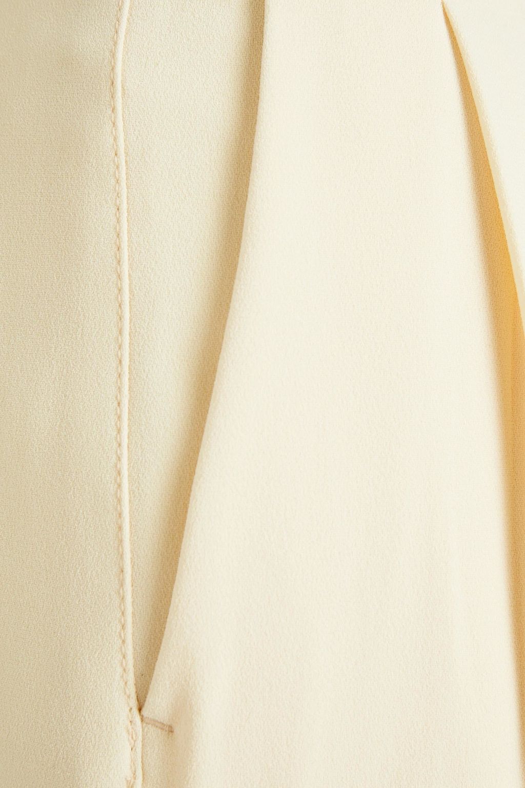TORY BURCH Pleated crepe tapered pants