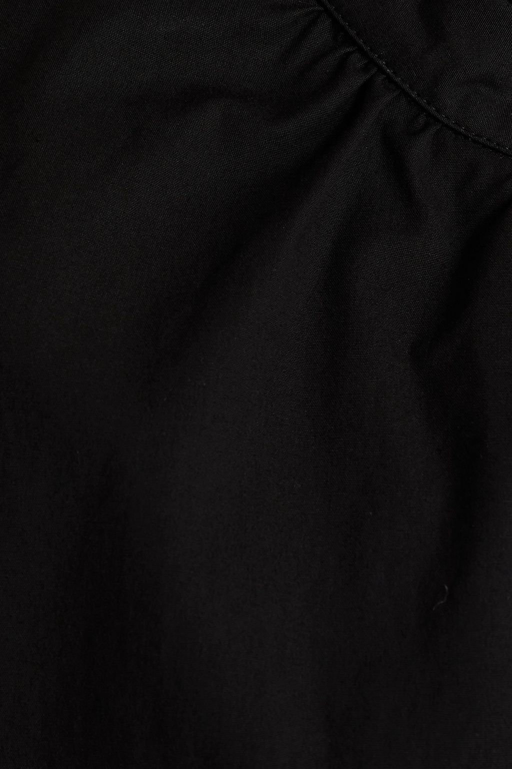 BA&SH Marin gathered stretch-cotton blouse