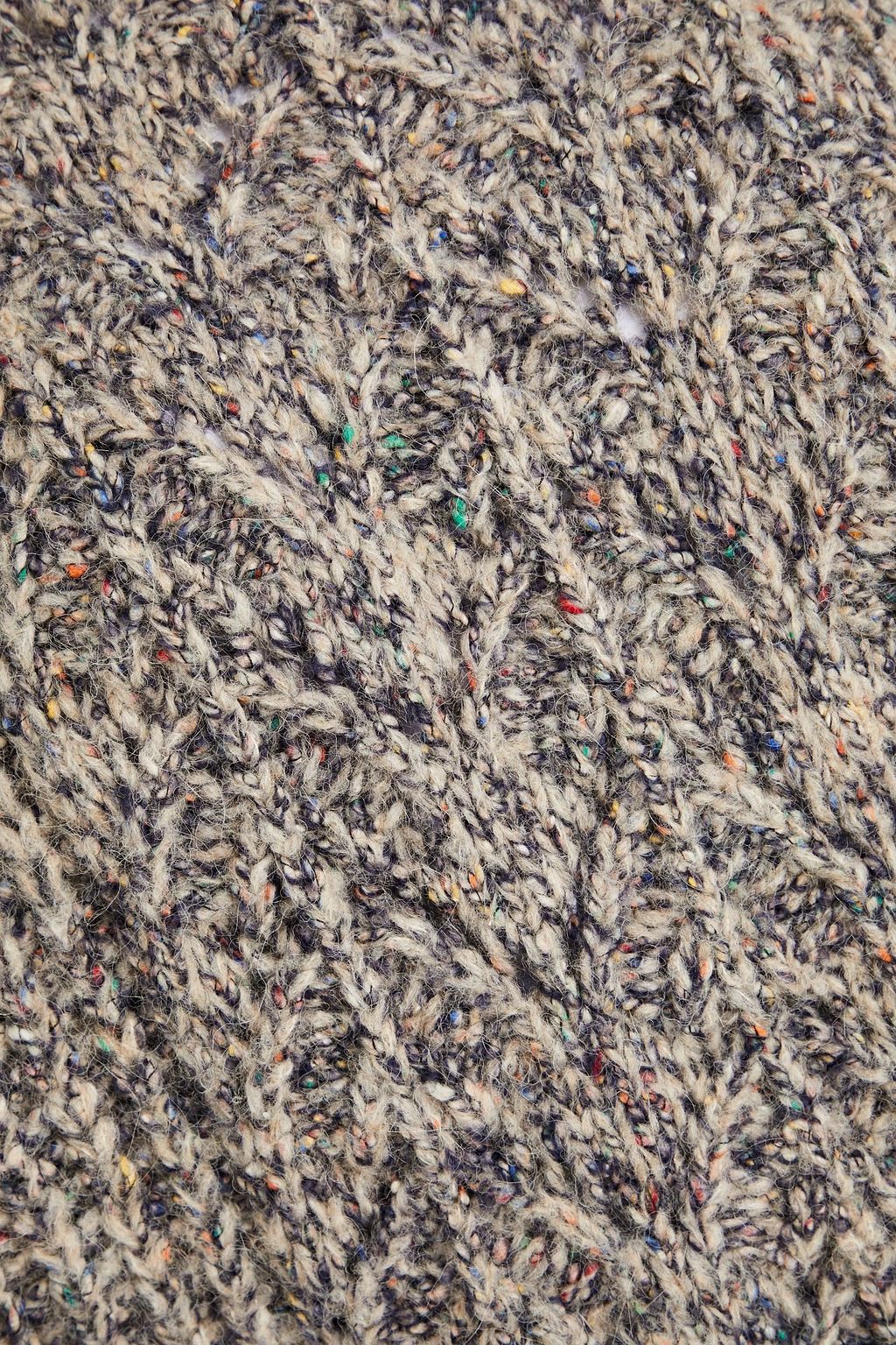 BA&SH Nathan donegal ribbed-knit turtleneck sweater