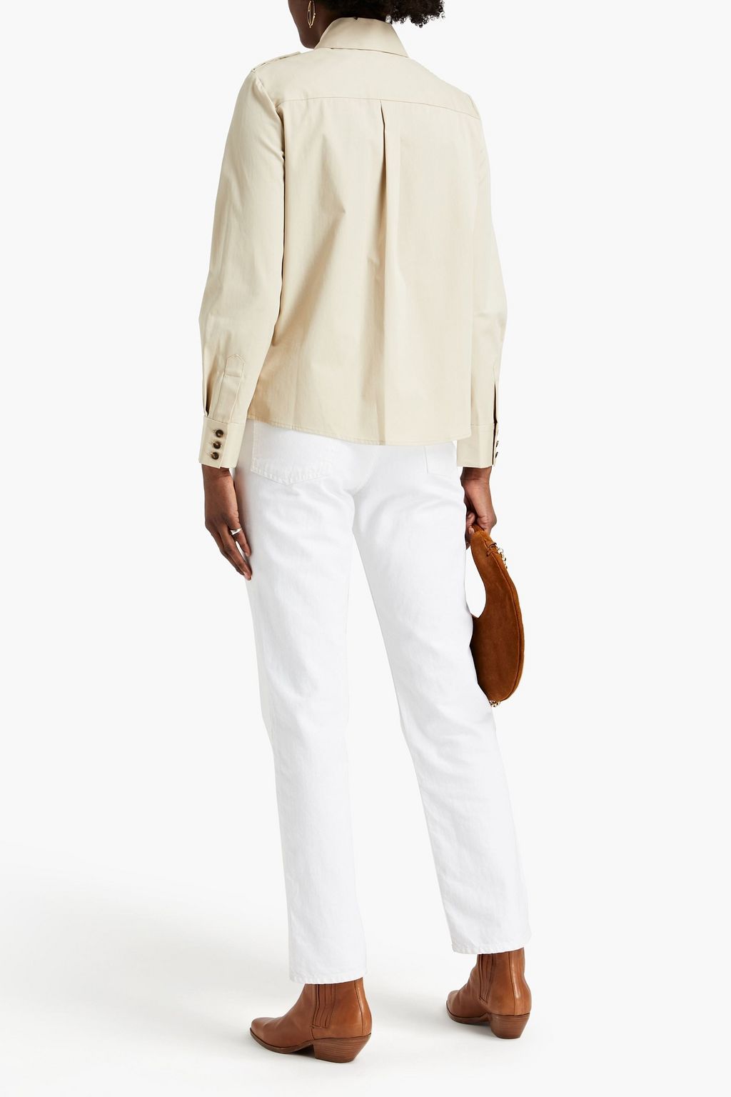 BA&SH Oasis stretch-cotton twill shirt