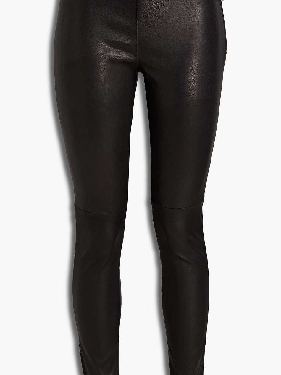 leather skinny pants
