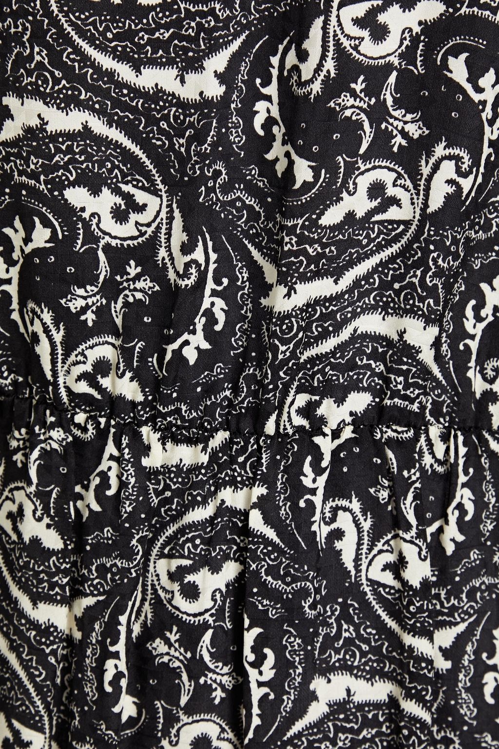 BA&SH Printed jacquard midi dress