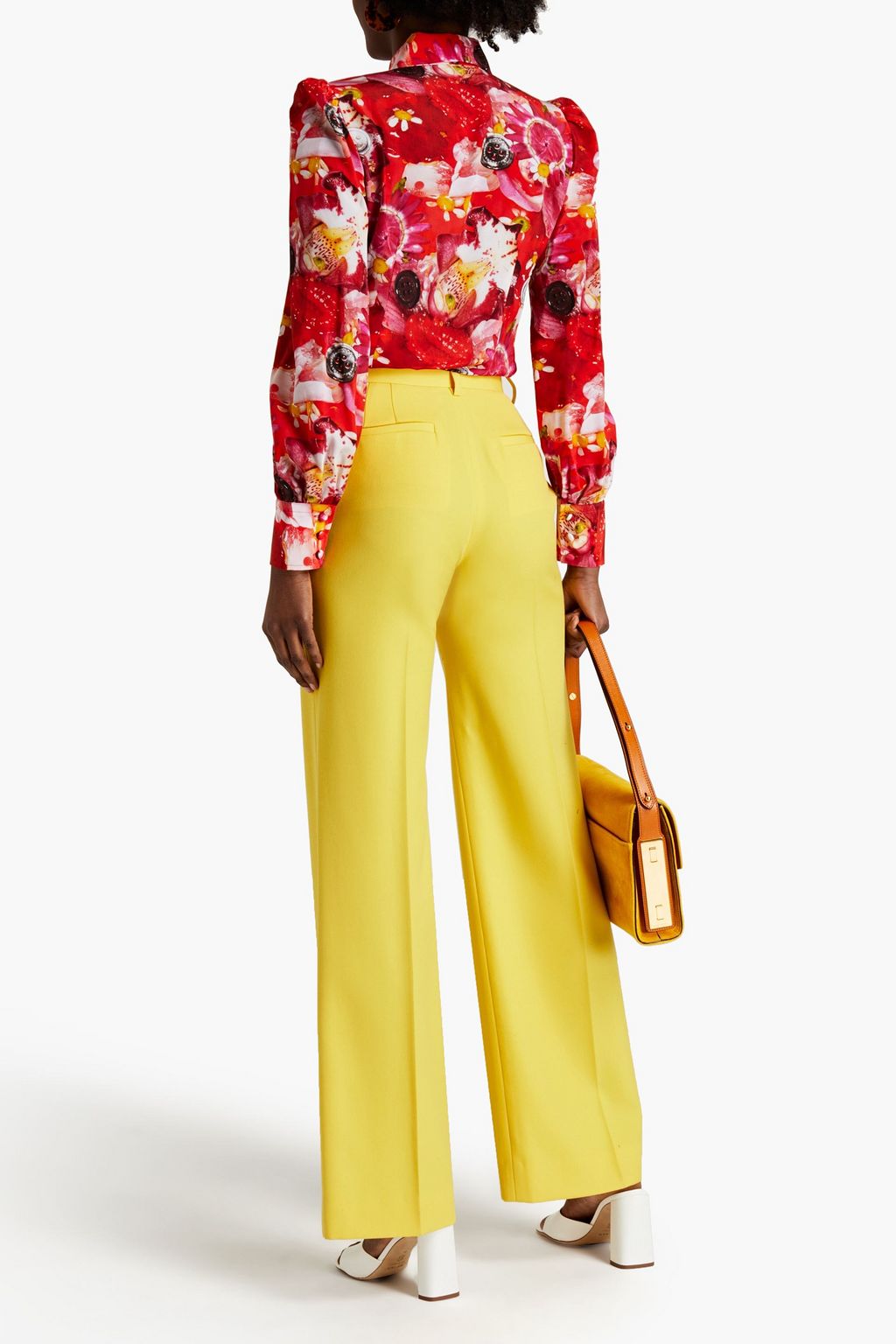 MARC JACOBS Wool-twill wide-leg pants