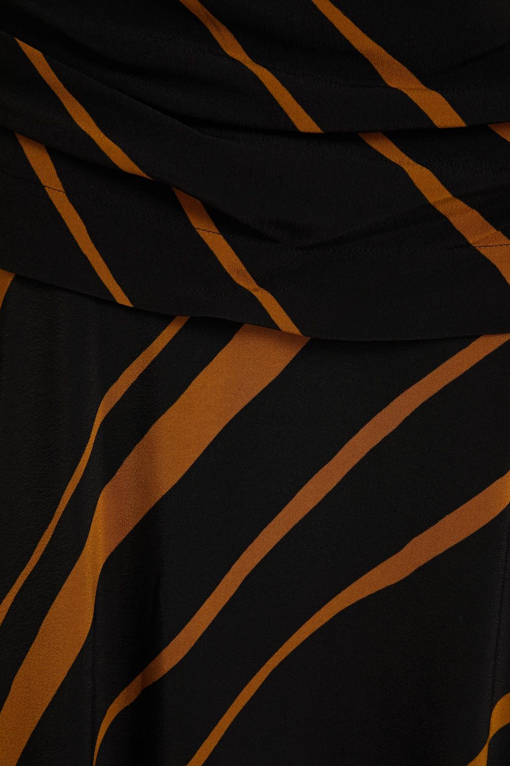 PROENZA SCHOULER Striped crepe de chine midi skirt
