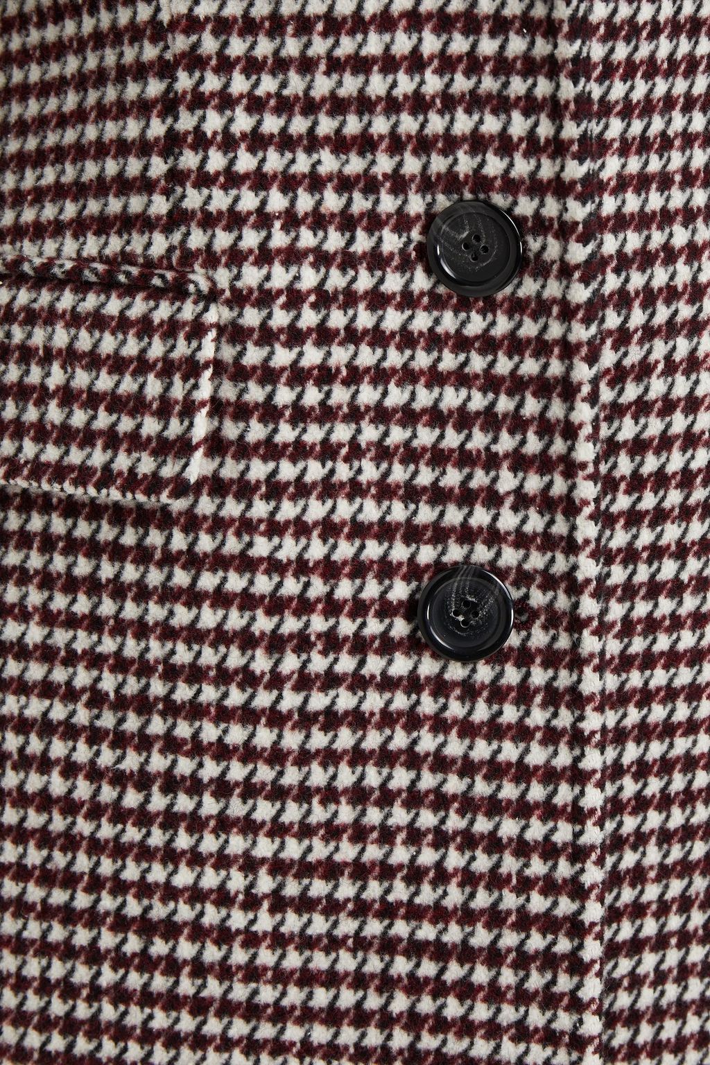 DOLCE&GABBANA Houndstooth cotton-blend tweed coat