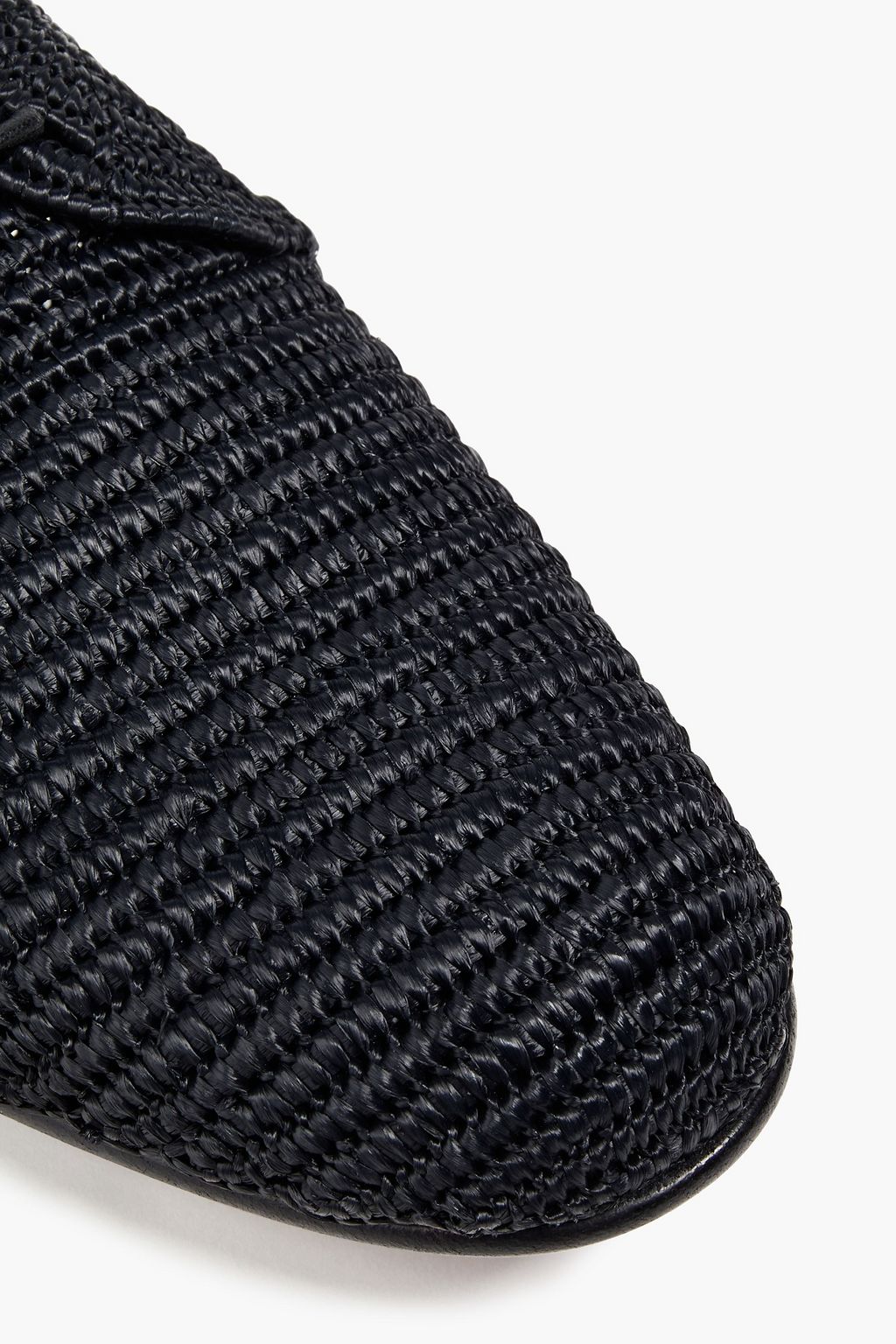 DOLCE&GABBANA Faux raffia derby shoes