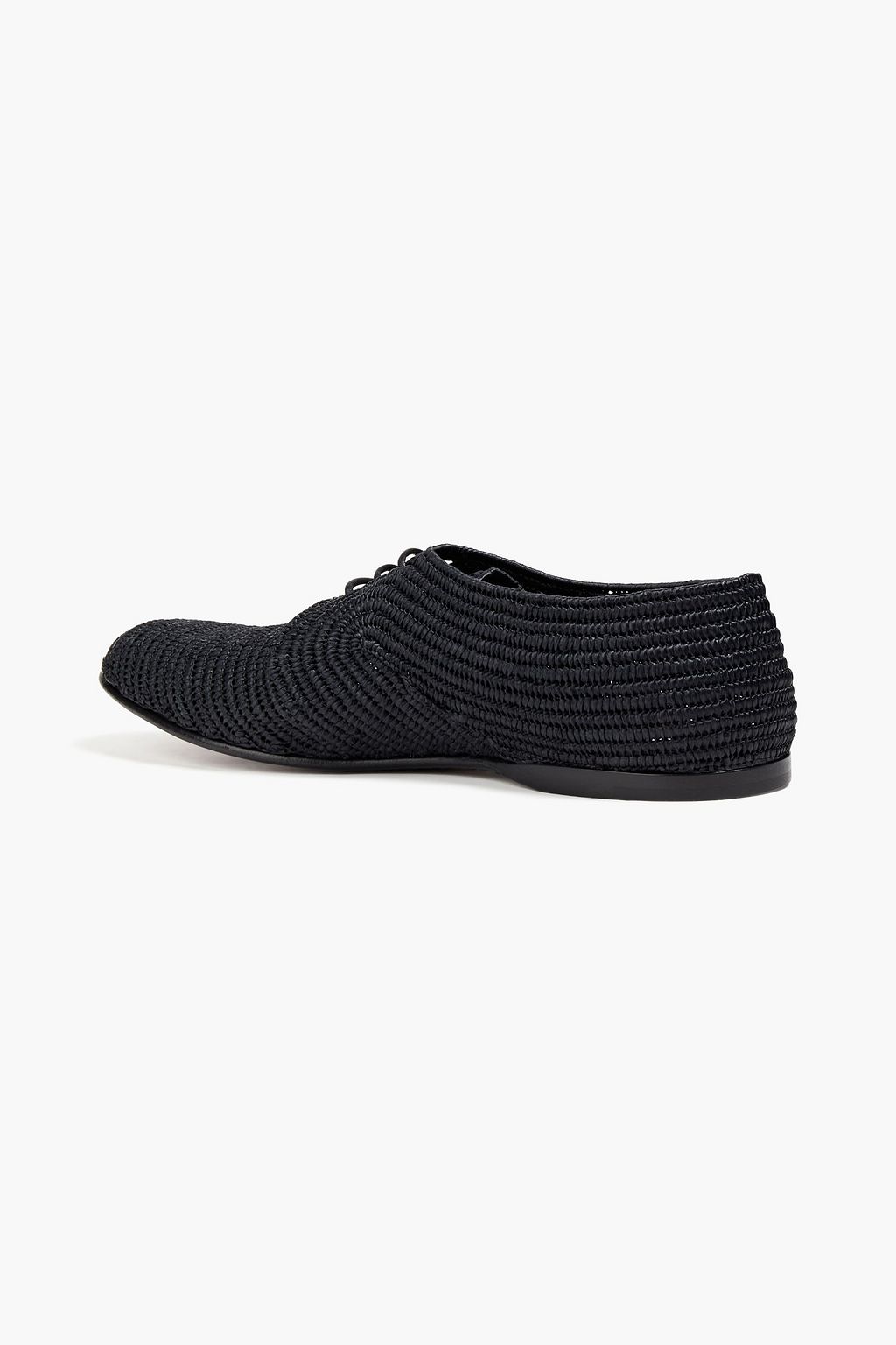 DOLCE&GABBANA Faux raffia derby shoes