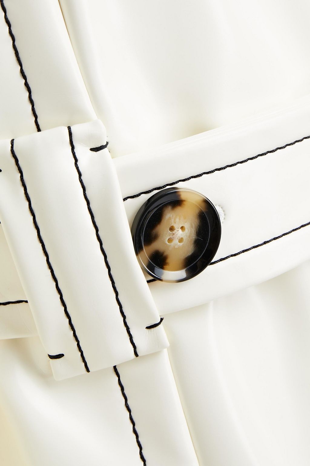 PROENZA SCHOULER Trenchcoat aus Kunstleder mit Gürtel