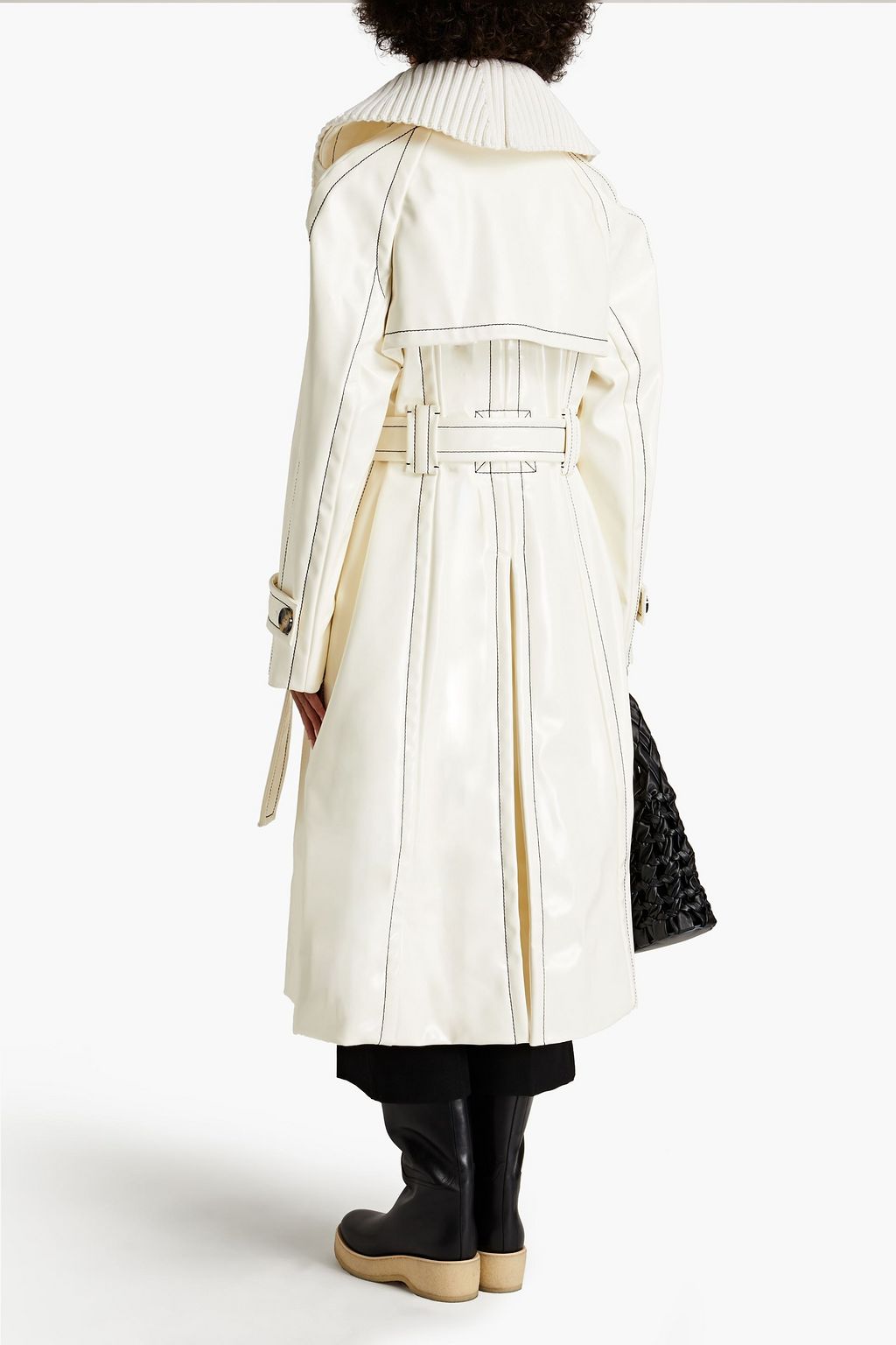 PROENZA SCHOULER Trenchcoat aus Kunstleder mit Gürtel