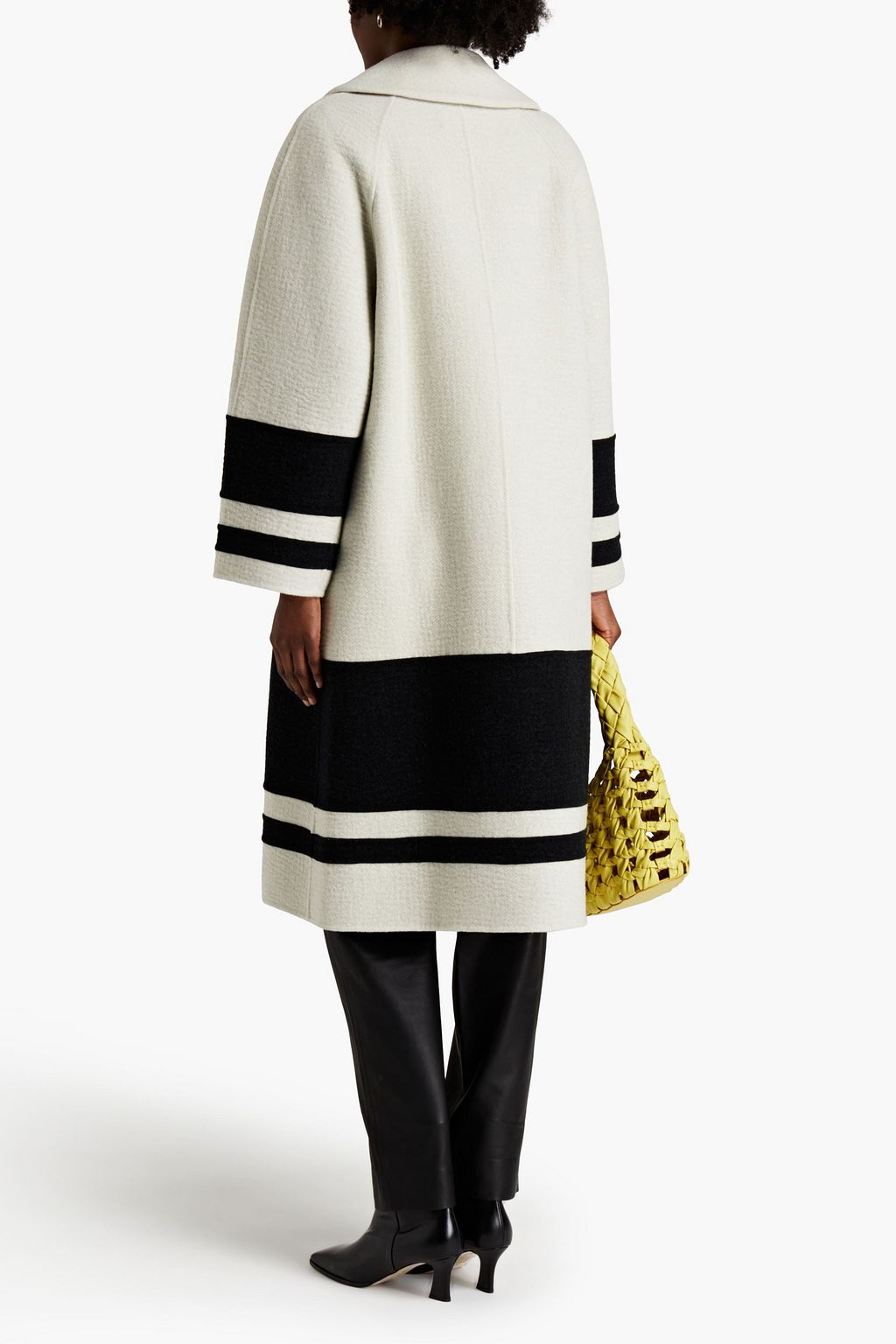 PROENZA SCHOULER Mantel aus Kaschmirfilz mit Streifen