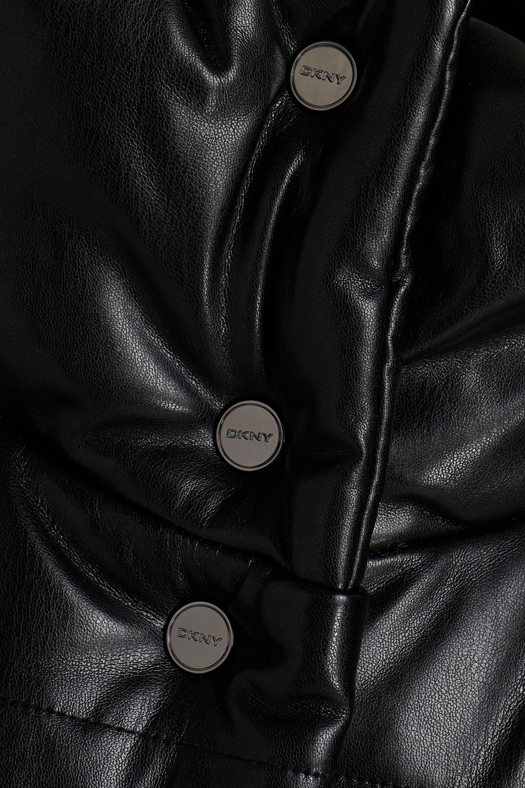DKNY Quilted faux leather jacket