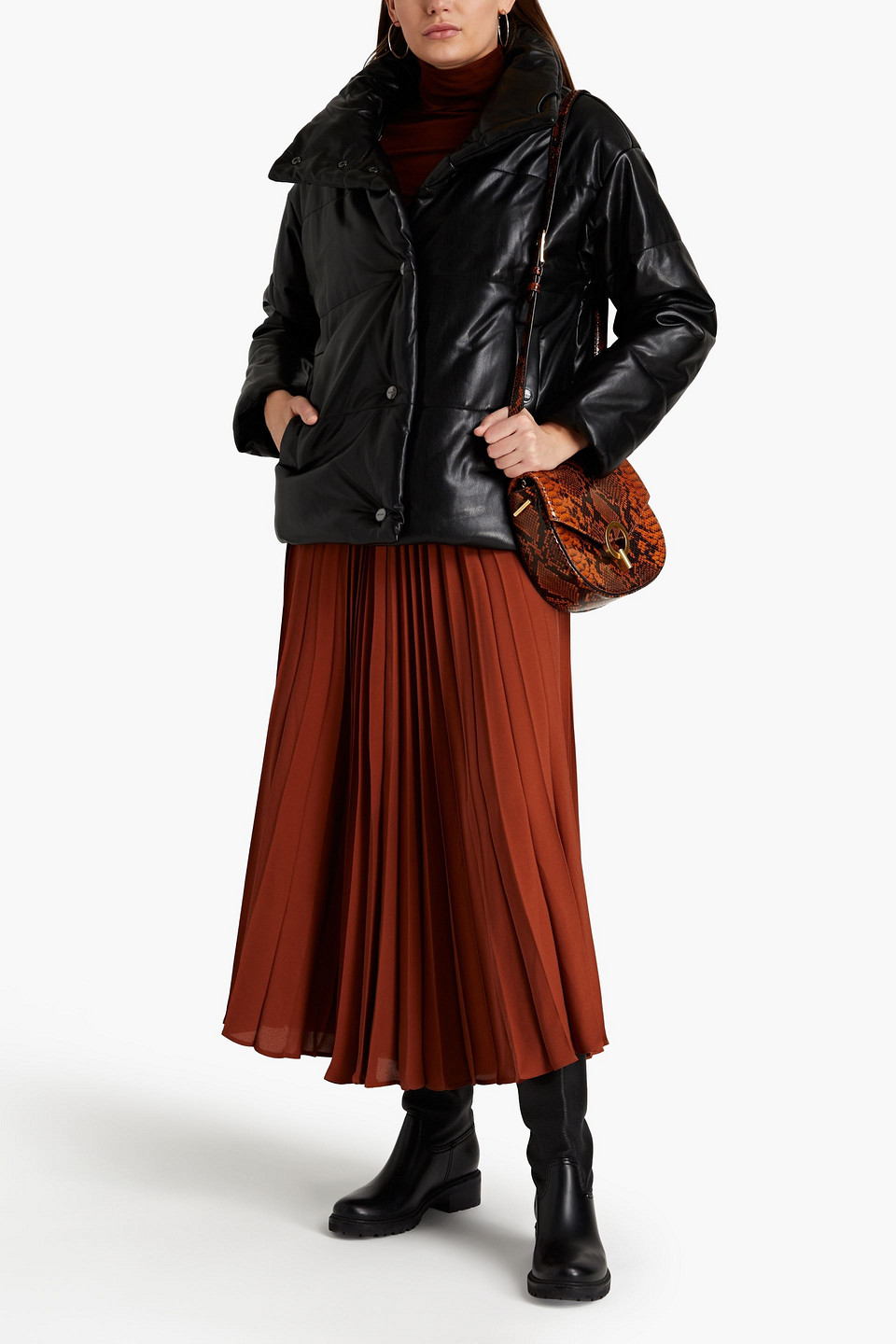Dkny quilted leather jacket outlet