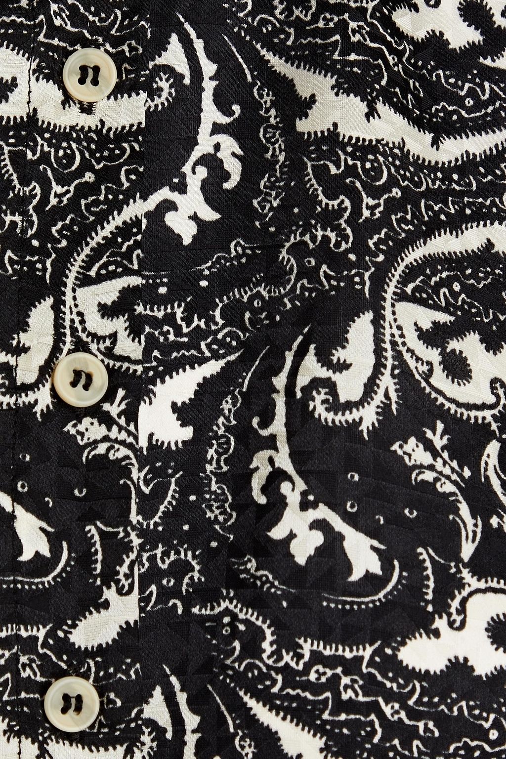 BA&SH Soko paisley-print satin-jacquard shirt