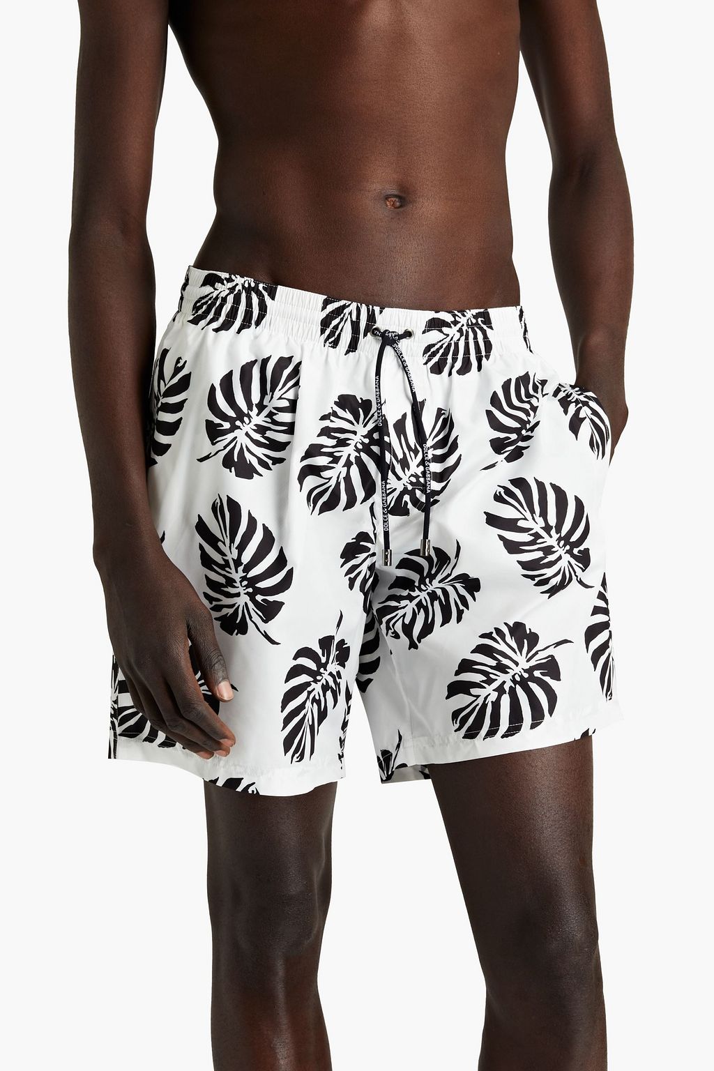 DOLCE&GABBANA Mid-length printed swim shorts