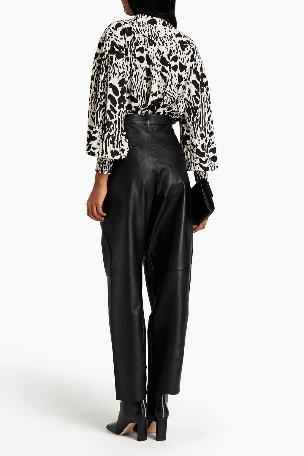 BA&SH Kary leather tapered pants