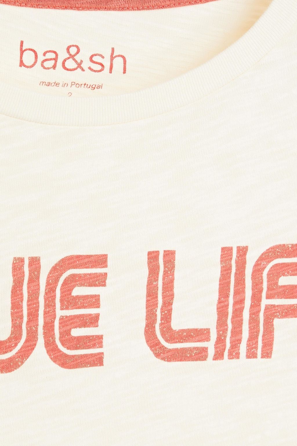 BA&SH Telly slub printed cotton-jersey T-shirt