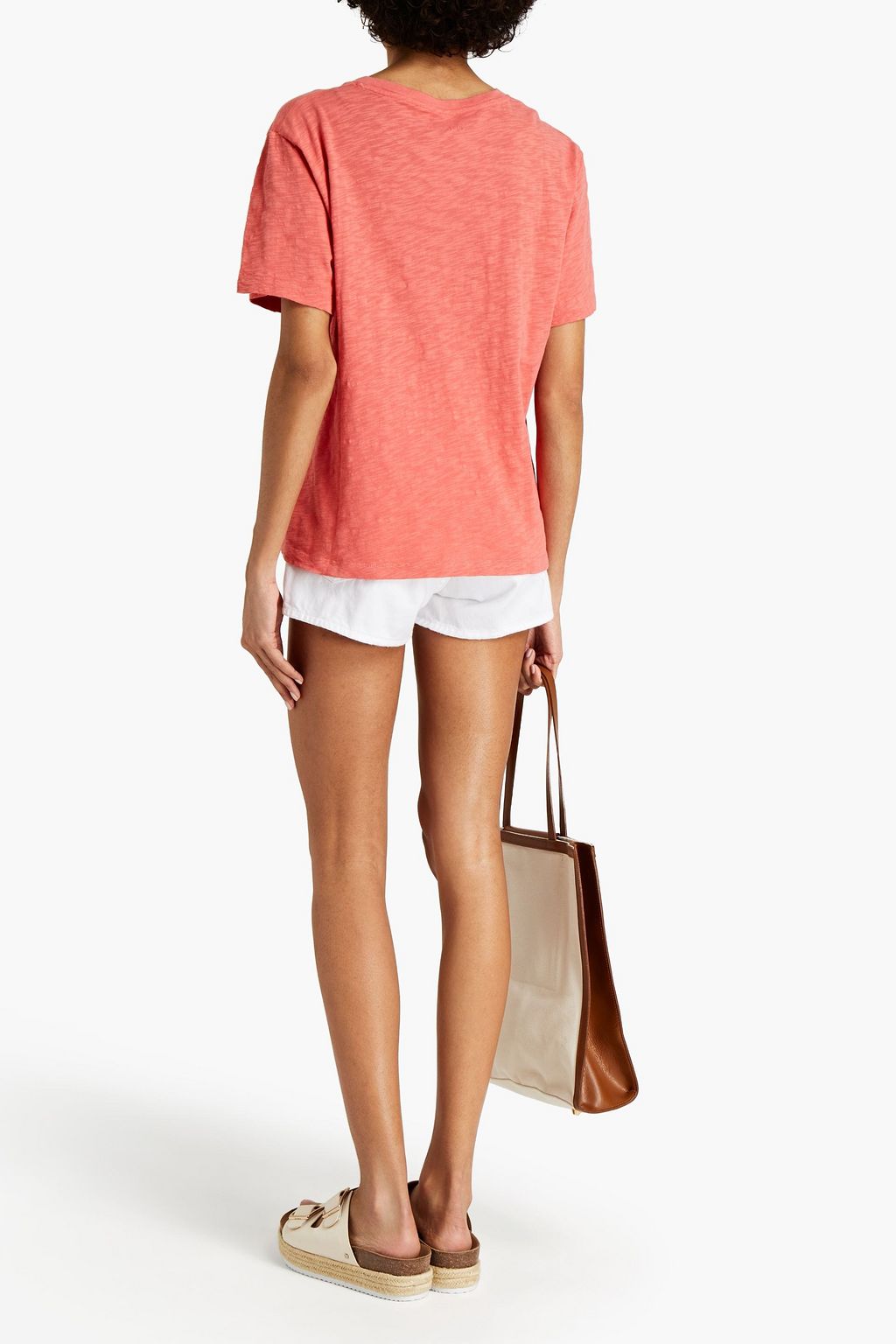 BA&SH Telly slub printed cotton-jersey T-shirt
