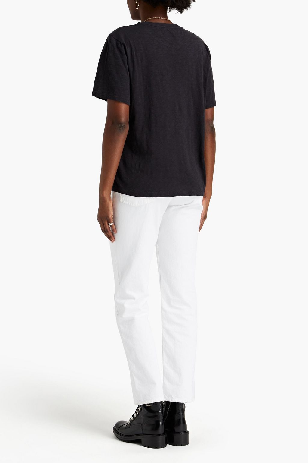 BA&SH Telly slub printed cotton-jersey T-shirt