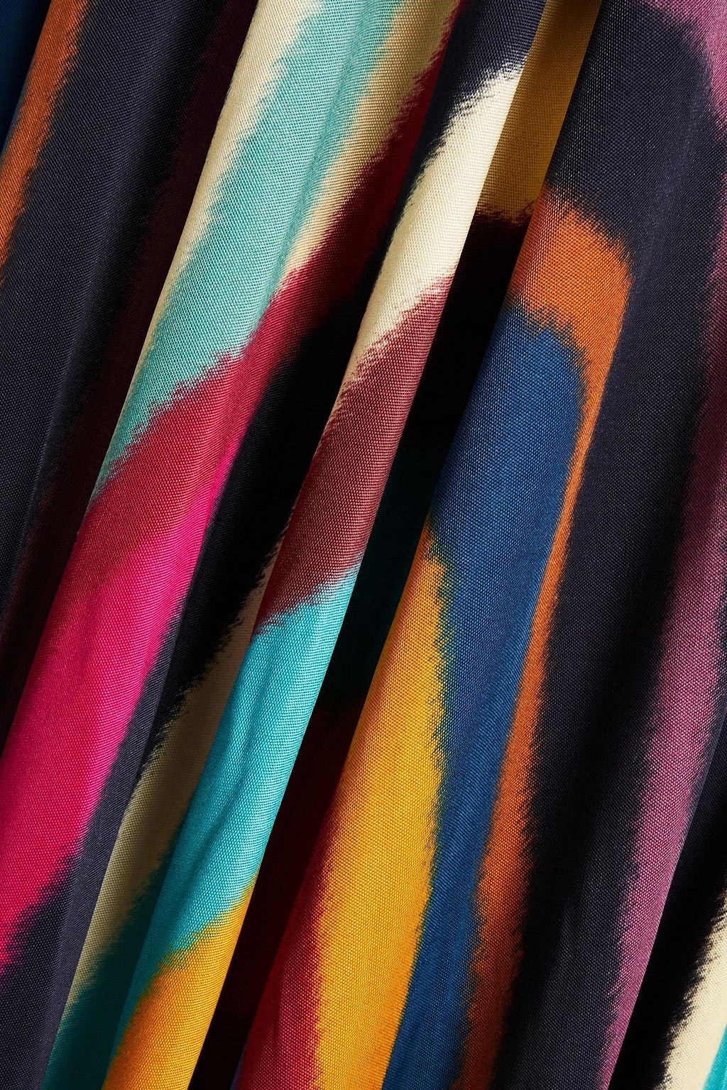 ROBERTO CAVALLI Twist-front printed satin-jersey maxi dress