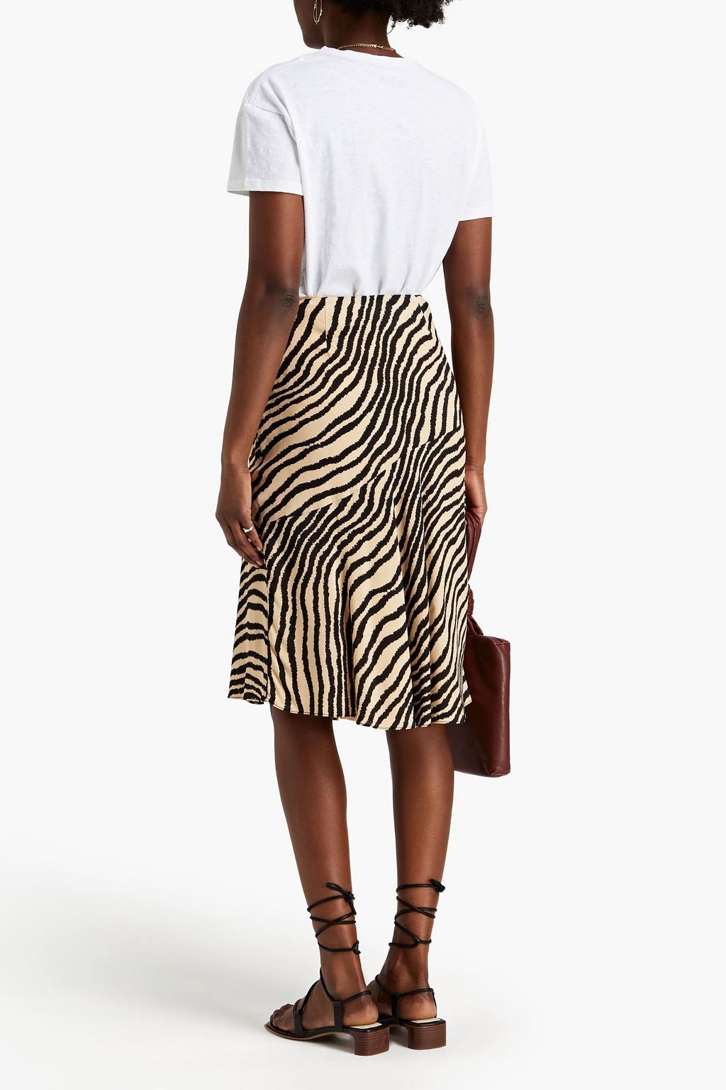 BA&SH Vallea slub printed cotton-jersey T-shirt