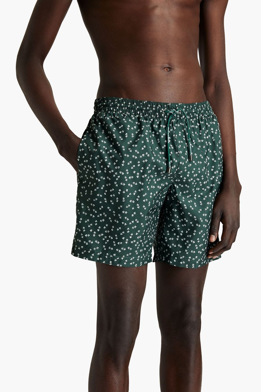 DOLCE&GABBANA Mid-length printed swim shorts