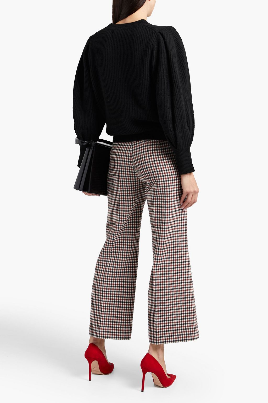 CAROLINA HERRERA Pointelle-knit cashmere sweater
