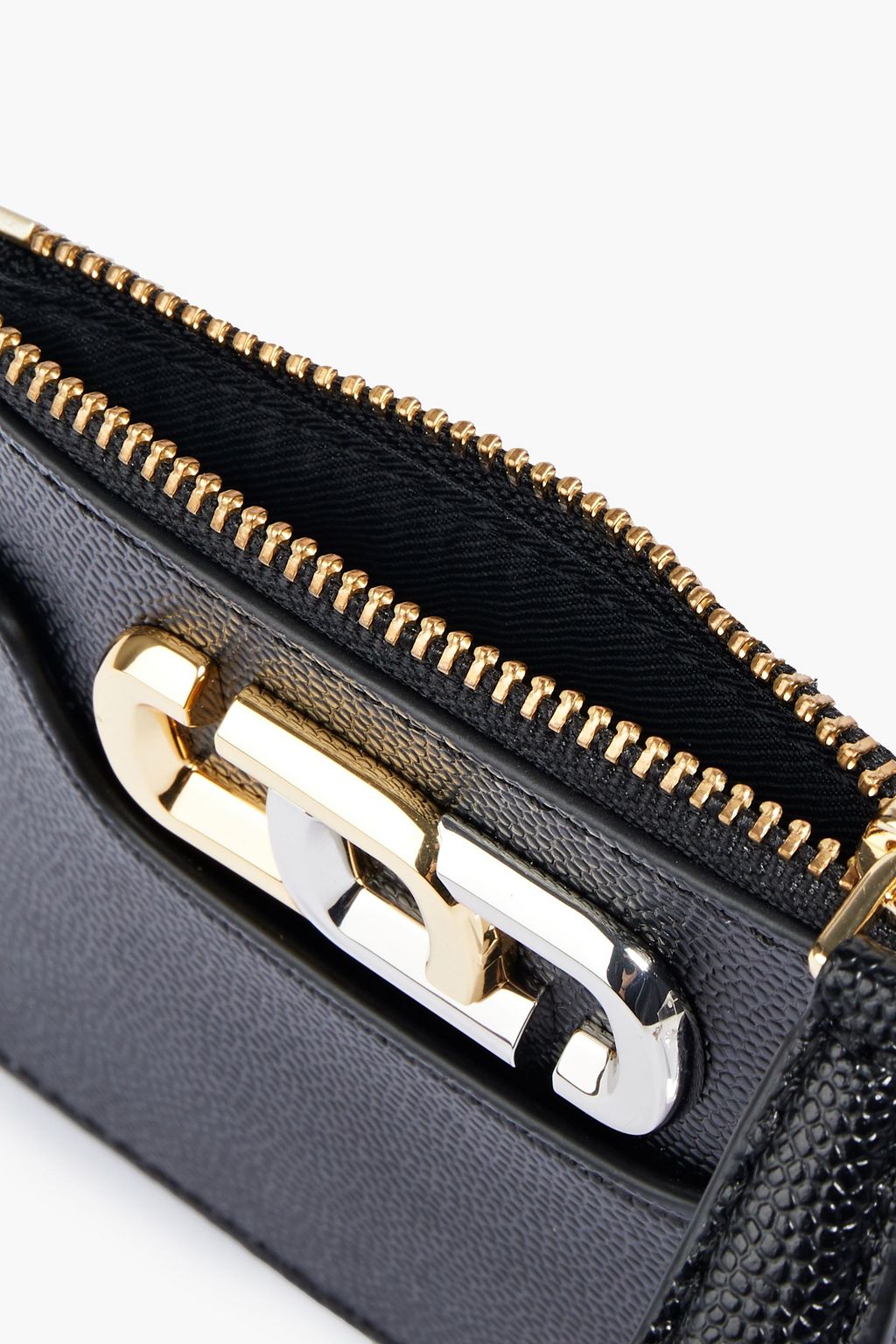 MARC JACOBS The J Link lizard-effect leather cardholder