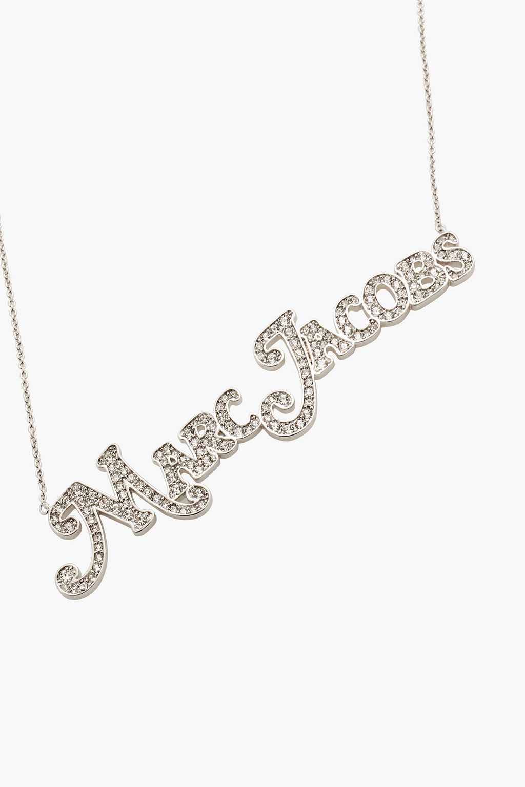 MARC JACOBS Silver-tone crystal necklace