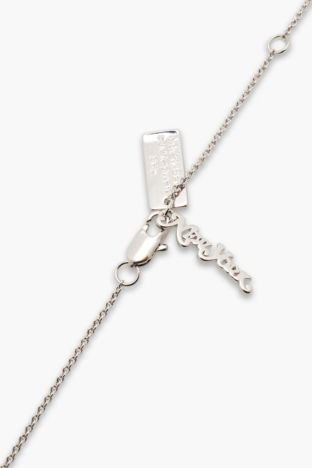 MARC JACOBS Silver-tone crystal necklace