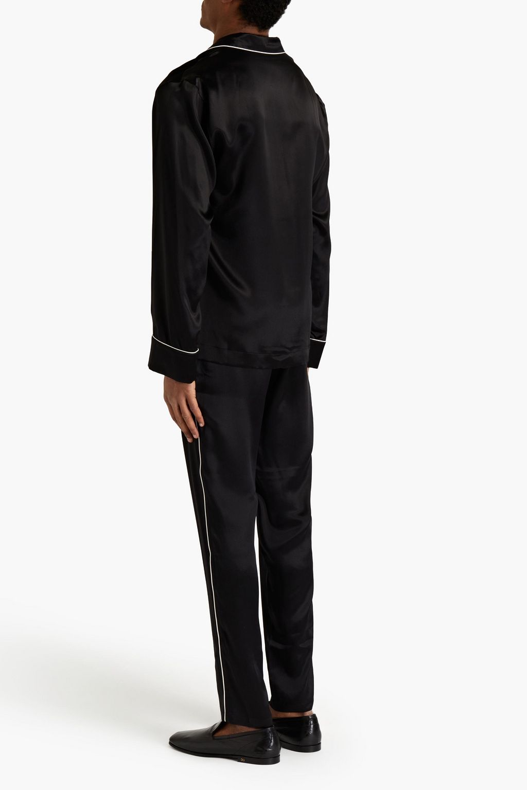DOLCE & GABBANA Silk-satin pajama shirt
