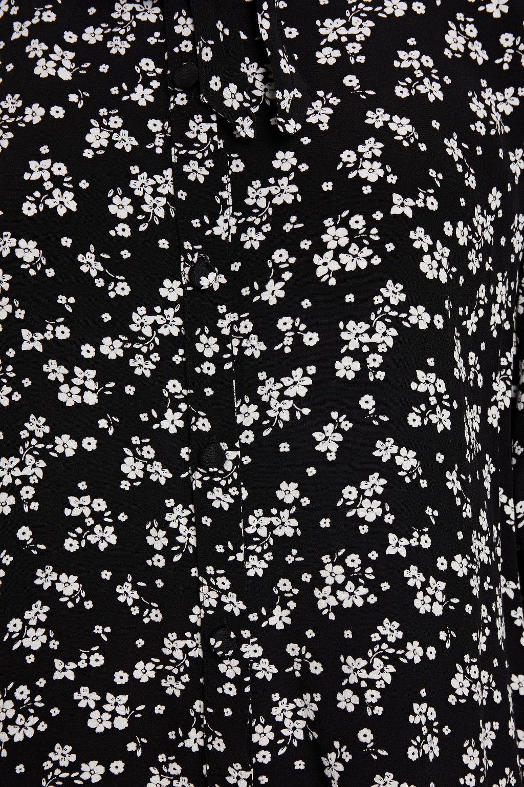 GHOST LONDON Scarlett pussy-bow floral-print crepe de chine blouse