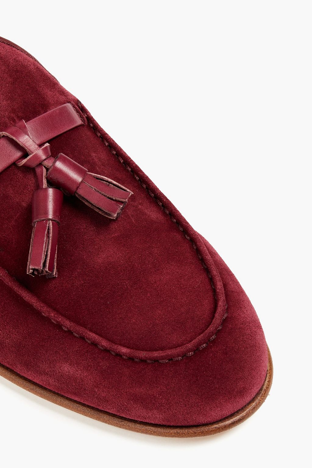 MALONE SOULIERS Alberto tasseled suede loafers