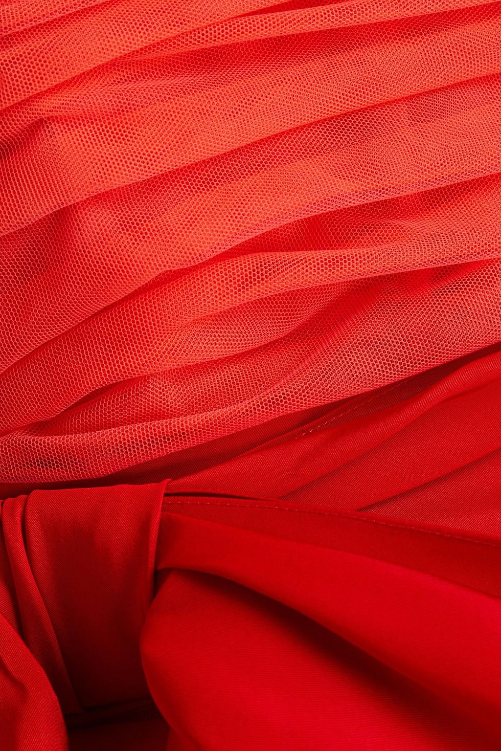 CAROLINA HERRERA Strapless belted gathered tulle mini dress
