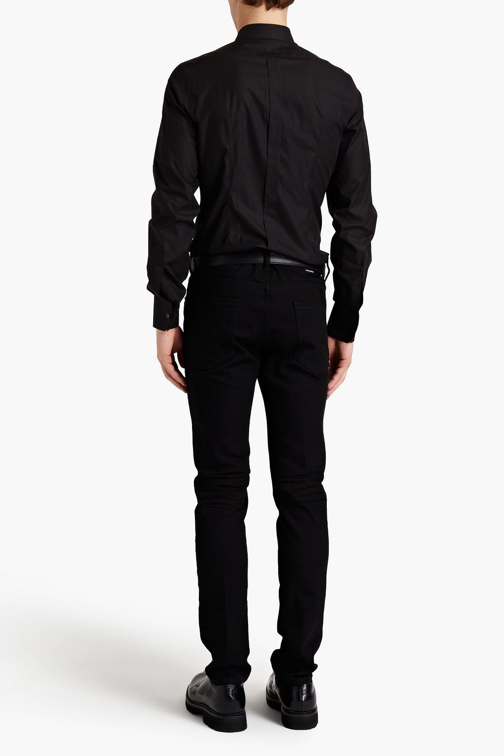 DOLCE & GABBANA Embroidered cotton-poplin shirt
