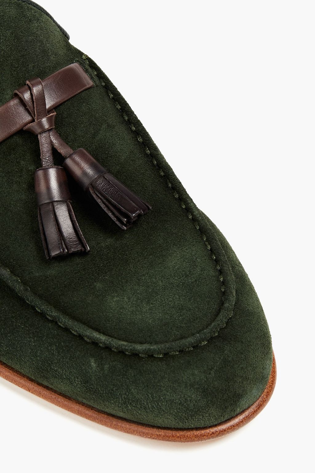 MALONE SOULIERS Alberto tasseled suede loafers