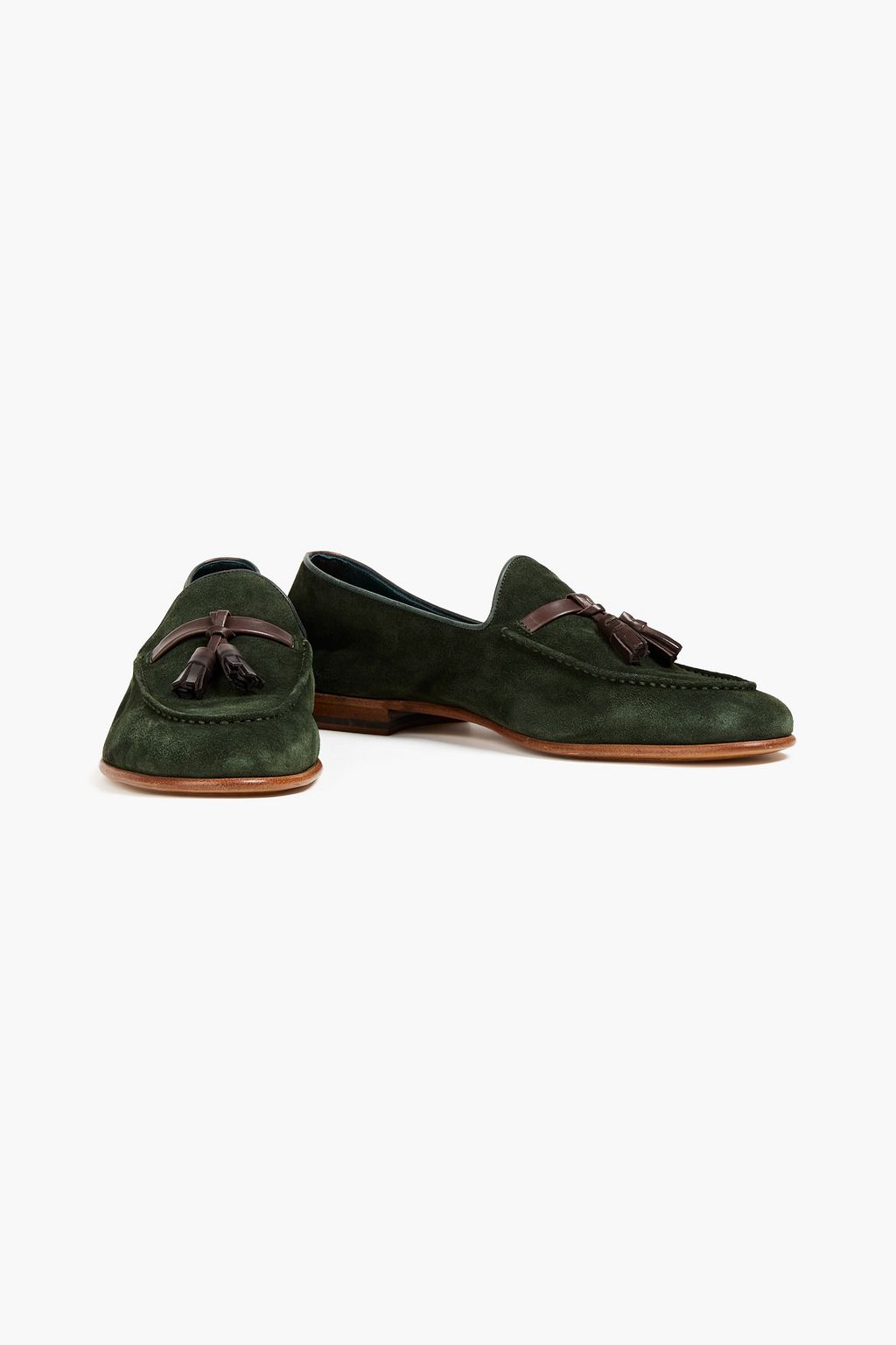 MALONE SOULIERS Alberto tasseled suede loafers