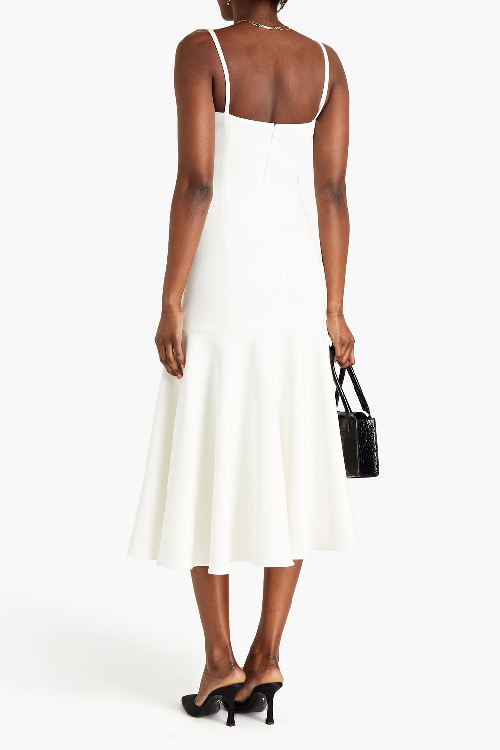CAROLINA HERRERA Nadia crepe midi dress