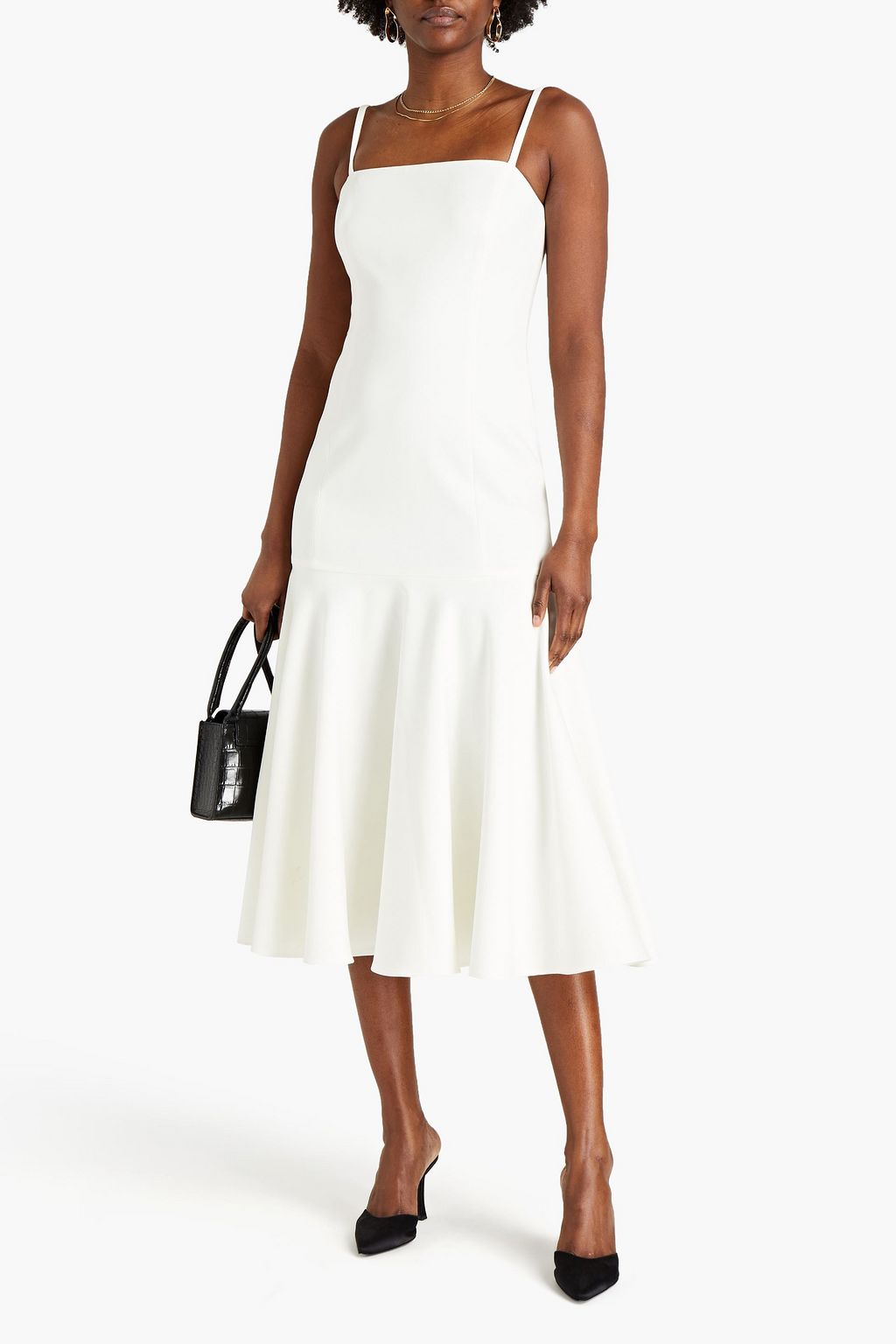 CAROLINA HERRERA Nadia crepe midi dress