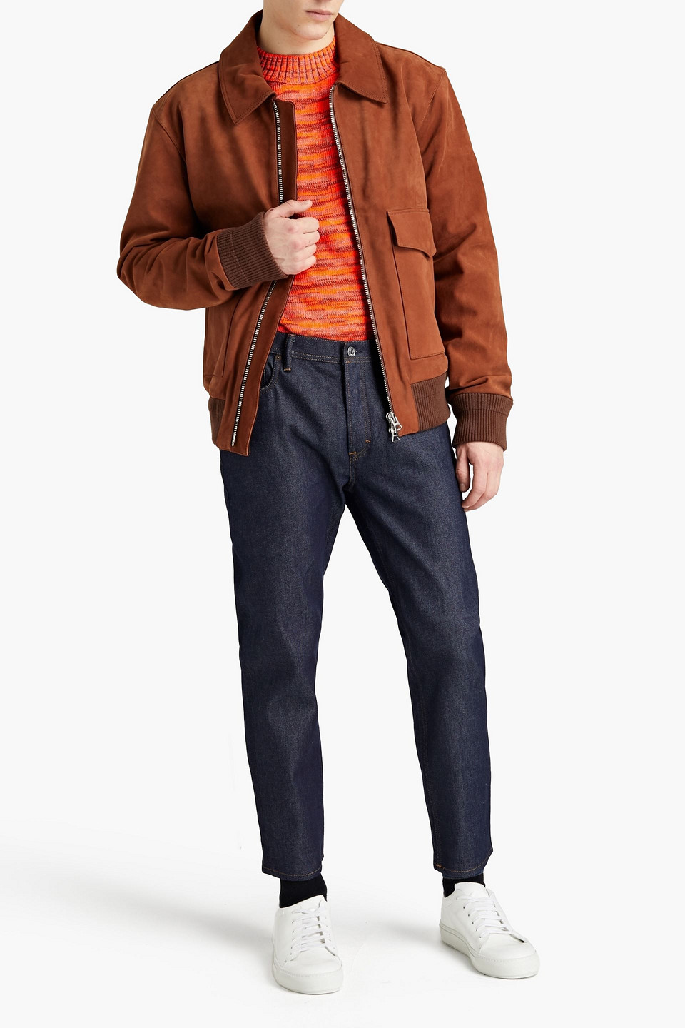 Acne Studios River Tapered Cropped Denim Jeans