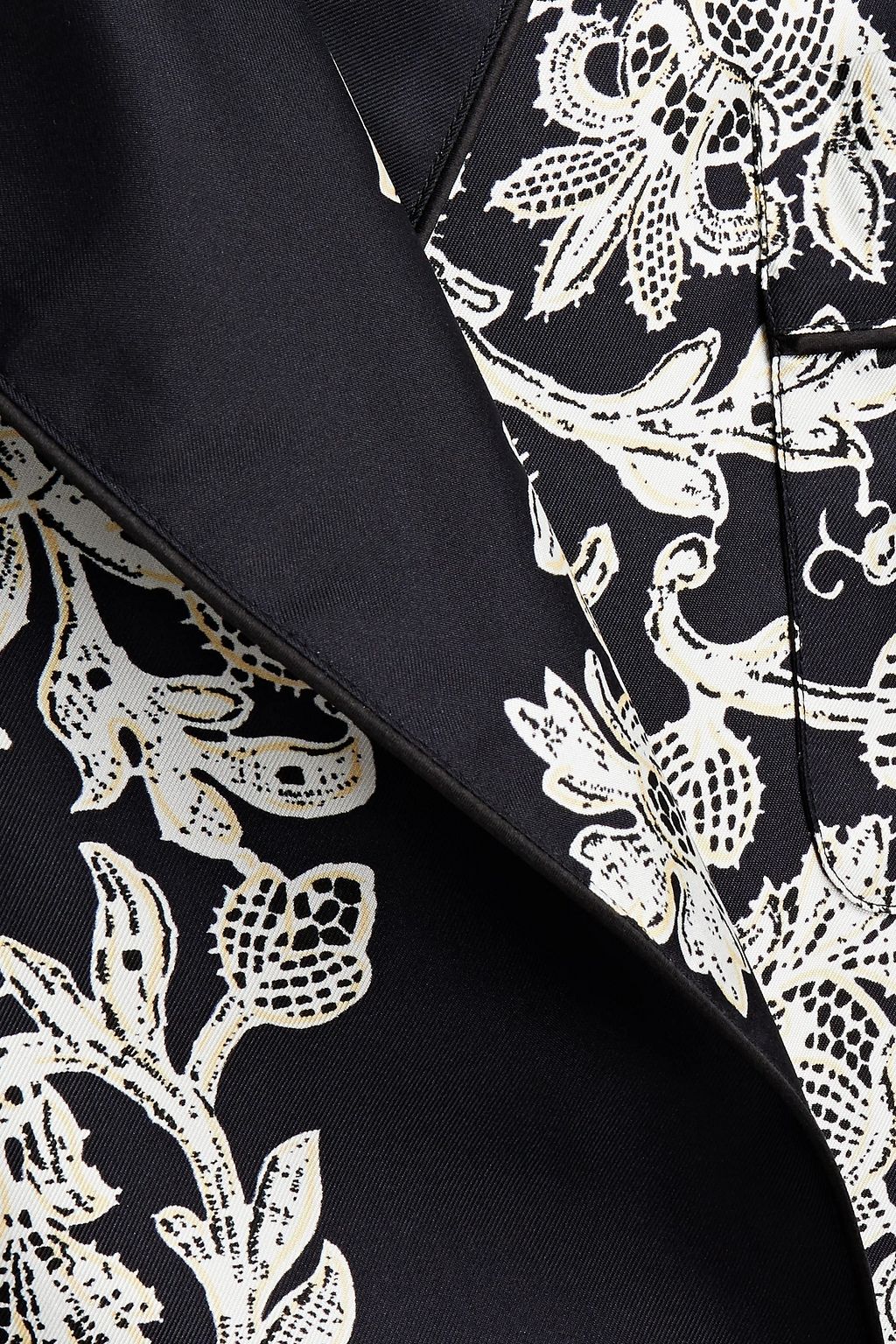 DOLCE&GABBANA Floral-print silk-twill robe