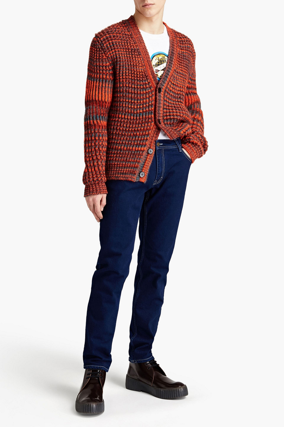 Acne Studios Blå Konst Man North Tapered Denim Jeans In Blue