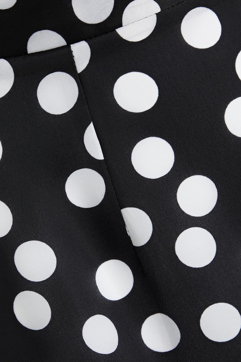 CAROLINA HERRERA Gathered polka-dot silk-organza midi skirt