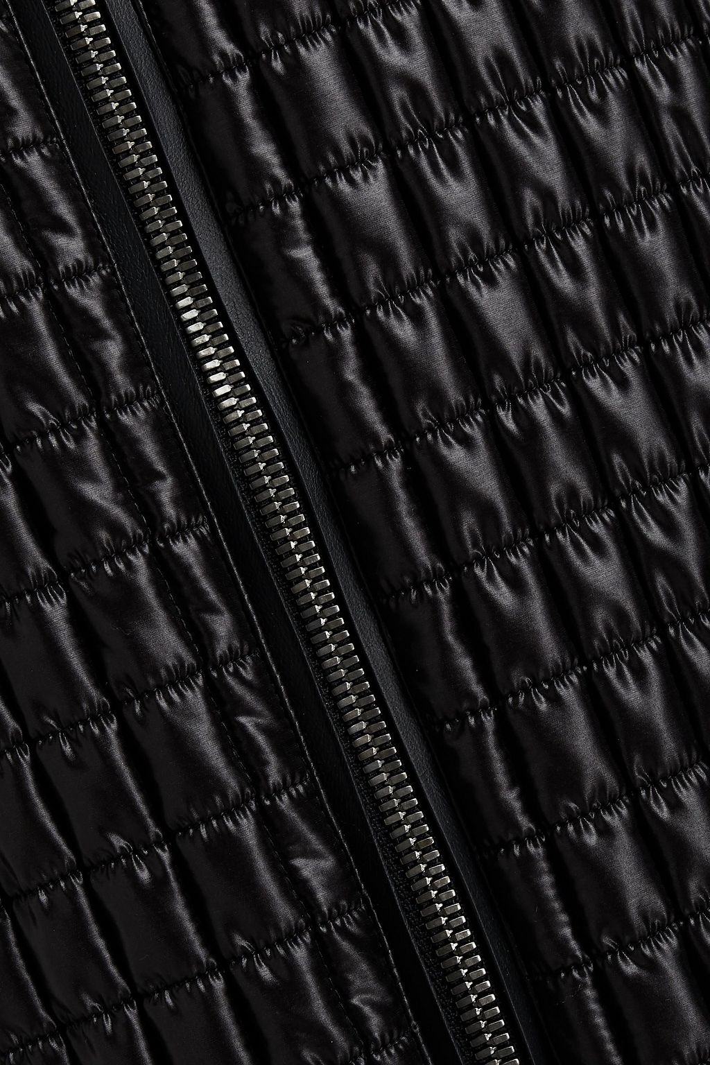 DOLCE & GABBANA Leather-trimmed quilted shell jacket