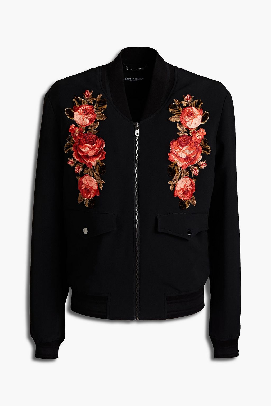 DOLCE & GABBANA Embroidered stretch-crepe bomber jacket | Sale up to 70% off | THE OUTNET DOLCE & GABBANA Embroidered stretch-crepe bomber jacket | Sale up to 70% off | THE OUTNET