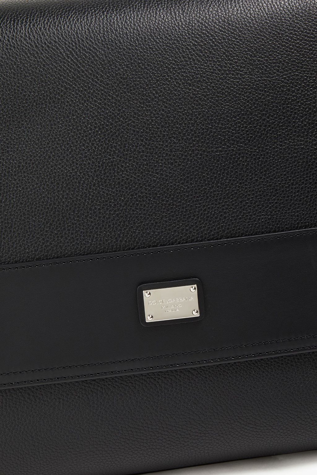 DOLCE&GABBANA Textured-leather messenger bag