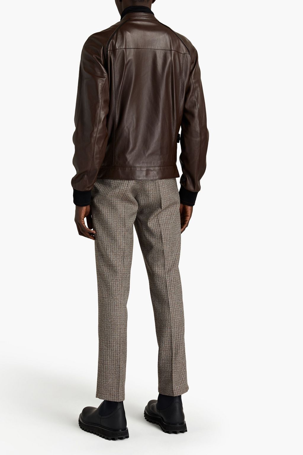 DOLCE&GABBANA Leather biker jacket