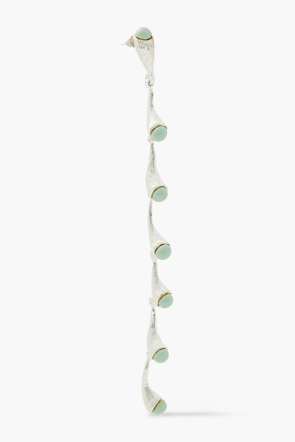REJINA PYO 24-karat gold-plated enamel earrings